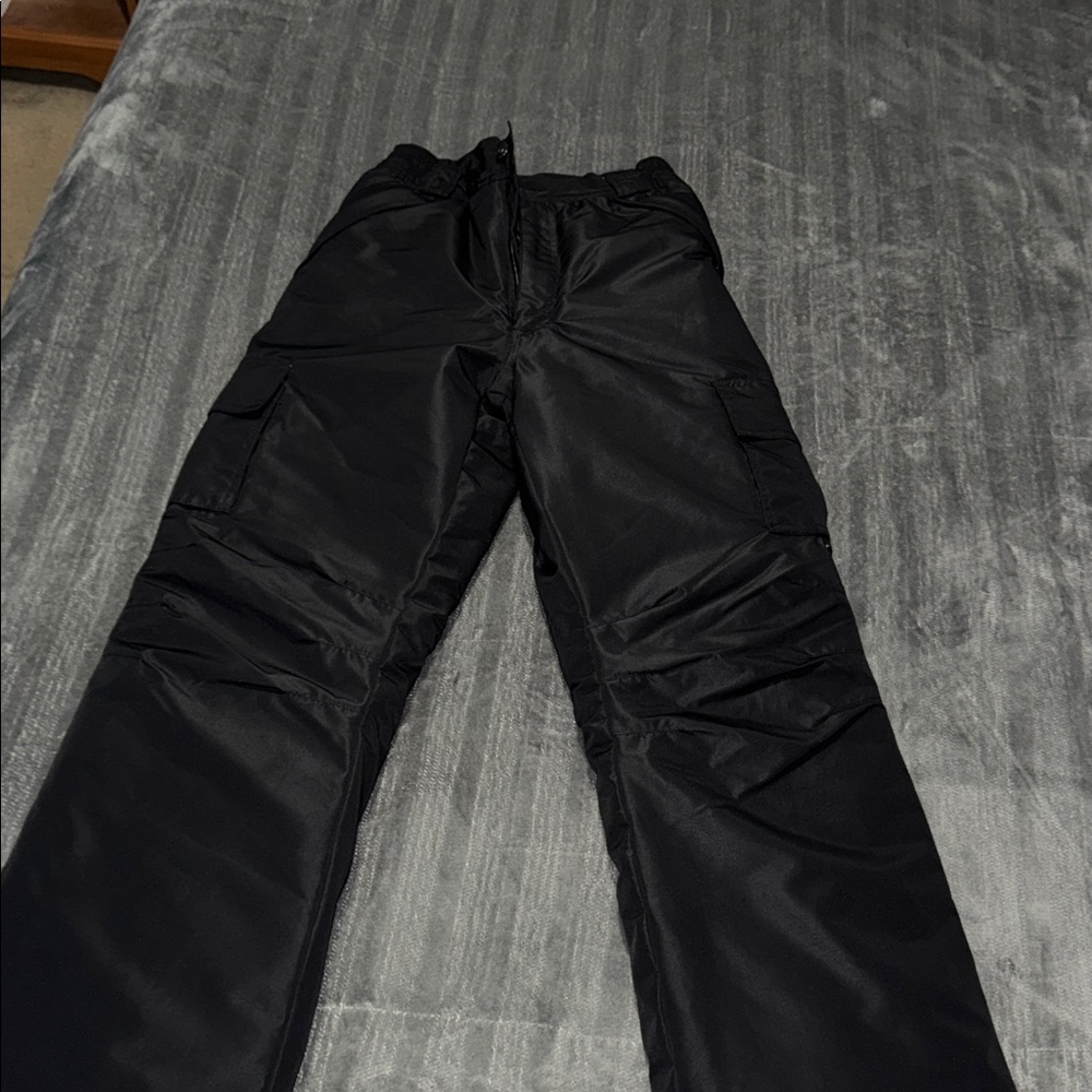 Black Cargo Ski/Snow Pants (YOUTH XL)